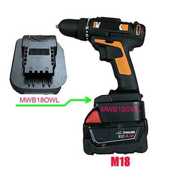 MWB18OWL Adaptörü Dönüştürücü İçin Kullanabilirsiniz Milwaukee 18V li-ion pil M18 İçin Worx Turuncu Küçük Ayak Elektrikli Araçlar 4 PİN