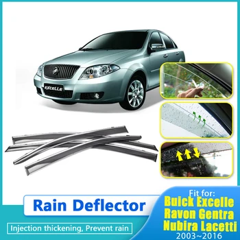 Yağmur Saptırıcı Buick Excelle Ravon Gentra 2003 ~ 2016 Sedan Araba Pencere Siperliği Kapak Muhafızları Antirain Chuvento Windabweiser