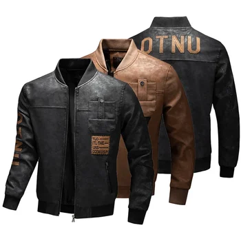 Erkek ceket motosiklet ceketler 2023 sonbahar erkek giyim Moda pu deri ceketler rüzgar geçirmez Rahat y2k biker ceketler erkekler Üst