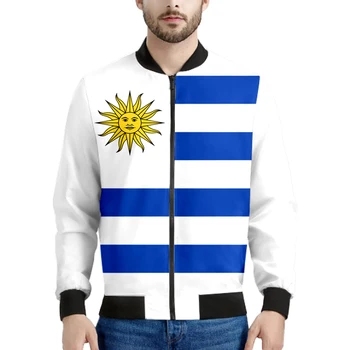 Uruguay fermuarlı ceket Ücretsiz Custom Made Adı Numarası Takım Logosu Uy Mont Ury Ülke İspanyol Ulus Uruguay Bayrağı Fotoğraf Elbise