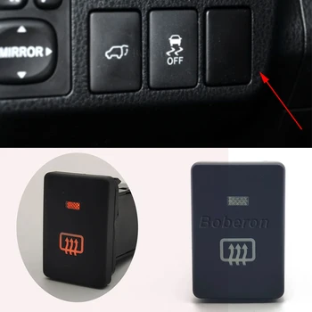 Araba turuncu led ışık arka cam ısıtma anahtarı düğmesi için bağlantı teli ile Toyota Camry Prius Corolla PRADO