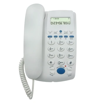 Kablolu Telefon Sabit Telefon Büyük Düğme Sabit Telefonlar Arayan Kimliği ile Ön Büro için Ev Otel
