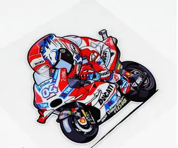 Yansıtıcı Motor Sporları Andrea Dovizioso NO. 04 Sticker Motosiklet Yarış Bisikleti vinil Araba Çıkartması Araba Styling Motokros Yarışı Araba İçin