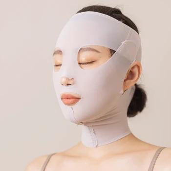 3D Kullanımlık Nefes Güzellik Kadınlar Anti Kırışıklık Zayıflama Bandaj V Şekillendirici Tam Yüz Germe Uyku Maskesi