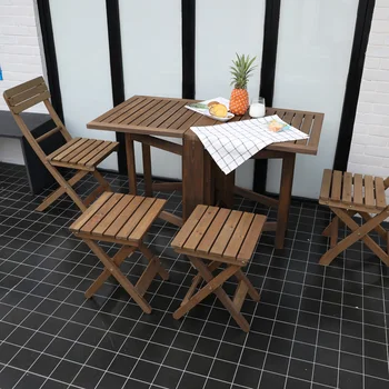 Katlanır Uzatılabilir Yemek Masaları Çok Fonksiyonlu Masa Balkon Yemek Masaları Yardımcı Salon Tavolo Pranzo Bahçe Mobilyaları DX50CZ