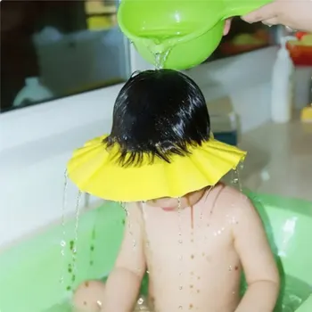 Bebek Duş Yumuşak Kap Ayarlanabilir Saç Yıkama Şapka Çocuklar için kulak koruyucu Güvenli Çocuk Şampuanı Banyo Duş Koruyucu golf sopası kılıfı