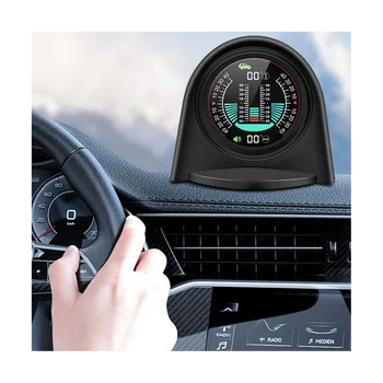 X94 Araba HUD Dijital İnklinometre Klinometre 4X4GPS Off-Road Otomatik Pitch Rulo Açısı Akıllı Head Up Ekran eğim ölçer