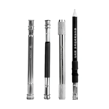 5 Adet Sanat Kalemler Uzatıcı Metal Kafa Kalemler Uzatma Tutucu Kalem Genişletici