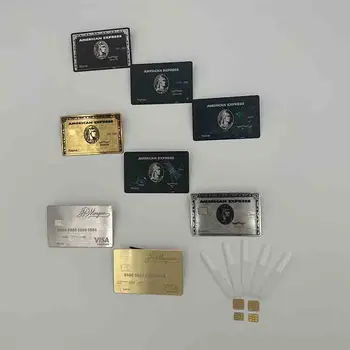 4428 YENİ RFID Metal Kart Temassız Kart NFC Kartvizit Metal Hediye Kutusu ile