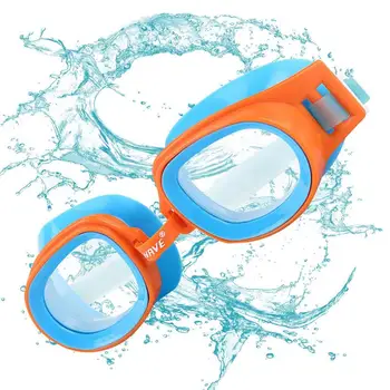 Çocuk Hd yüzme gözlükleri Parlak Renk Yüzmek Gözlük Anti UV Su Gözlük Havuzu Plaj Yüzme