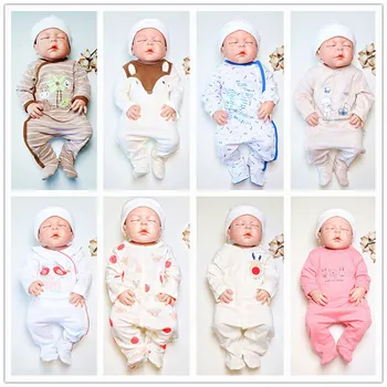 SAILEROAD Karikatür Sevimli Hayvanlar Baskı bebek tulumu Yenidoğan Ayaklı pijama roupa de bebes Bebek Pamuk Tulum Bebek Kız Giysileri