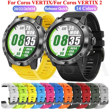 22 26mm Saat Bandı Coros VERTİX2 Vertix 2 Kayış Smartwatch Silikon QuickFit Garmin Fenix7 7S 7X Bileklik Kemer Bilezik