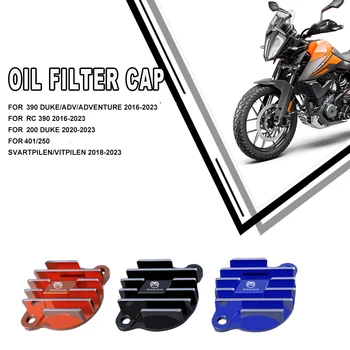 Motosiklet motoru yağ filtresi Guard Kapak Cap Tak Husqvarna 401 İÇİN SVARTPİLEN 2018-2019-2020-2021-2022-2023 401 VİTPİLEN