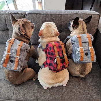 Köpek Moda Sevimli evcil hayvan sırt çantası Koşum Seyahat Açık Yürüyüş Heybe Köpekler için Pet Eğlence Sırt Çantası Evcil Hayvan Sırt Çantası Malzemeleri