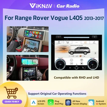 10 İnç LCD Dokunmatik Ekran Klima Klima Kontrol AC Paneli HVAC Ekran Land Rover Range Rover Vogue İçin L405 2013-2017