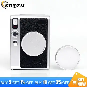 1 Adet Anında Kamera Toz Geçirmez Lens Kapağı Instax Mini EVO İçin Alüminyum Alaşımlı Anlık Kamera lens kapağı Koruyucu Başlık