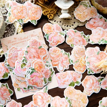 30 adet / 1 grup Kawaii Karalama Defteri Sticker kokulu çiçek pişirme şarap Scrapbooking Malzemeleri Planlayıcısı Dekoratif Kırtasiye Sticker