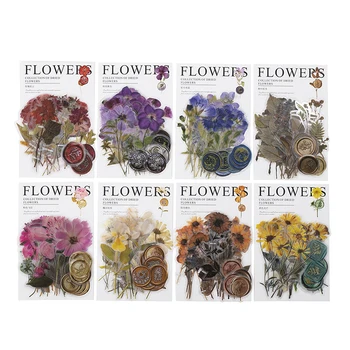 40 Yaprak Bitki Çiçek Malzeme Kolaj Şeffaf Arka Plan Malzemeleri Scrapbooking Dergisi Destek El Kitabı 142 * 78mm
