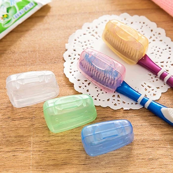 5 Adet / takım Renkli Açık Seyahat diş fırçası başı Kapak Koruyucu Kılıf Fırça Kapağı Koruyucu Banyo Diş Macunu Tutucular