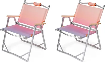 2 Paket / Taşınabilir Sandalyeler Şık Tasarım Ahşap Saplı / Ağır 220 lbs Ultralight 5 lbs Piknik, Konserler, BARBEKÜ