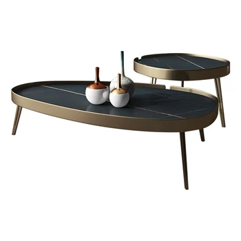 Iskandinav minimalist kaya çay masası kombinasyonu modern minimalist küçük ev oturma odası