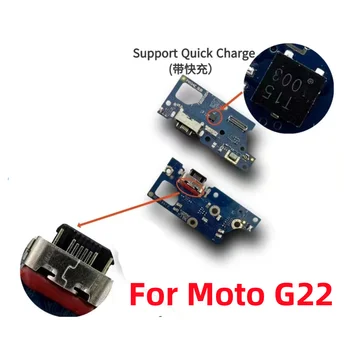 Yuva konnektörü Şarj Şarj Portu Kurulu Motorola Moto G22 2022 USB Flex Kablo