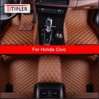 TİTİPLER Honda Civic İçin Özel Araba Paspaslar Oto Aksesuarları Ayak Halı