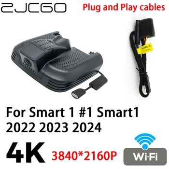 ZJCGO 4K 2160P araba dvr'ı Dash kamera Kamera Video Kaydedici için Tak ve Çalıştır Akıllı 1 #1 Smart1 2022 2023 2024