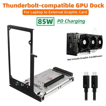TH3P4G3 85W PD Şarj Thunderboltcompatible3 / 4 GPU Dock Parantez Laptop Notebook için Harici Grafik Kartı 40Gbps