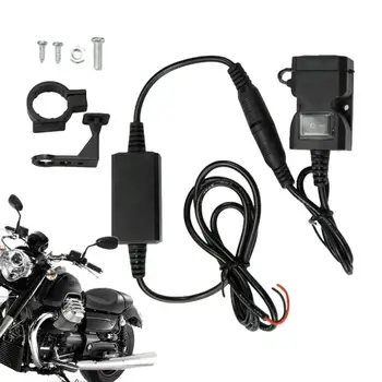 Motosiklet USB şarj adaptörü Otomatik Gidon Elektrikli Ekipman cep telefonu Şarj güç kaynağı soketi Bisiklet Aksesuarları