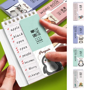 Mini Dizüstü 80 Yaprak Taşınabilir Yabancı Dil kelime kitabı Kelime Bellek Çalışma Dizüstü Japon Çin Okul Kırtasiye