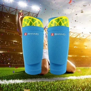 Futbol dizlik Pad Anti-Burkulma Buzağı Kol Çorap Bacak Desteği Futbol Sıkıştırma Nefes Güvenlik Dişli Tekmelik Yetişkin İçin