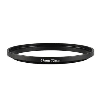 Alüminyum Siyah Step Up Filtre Halkası Adım 67mm-72mm 67-72mm 67 72 Filtre Adaptörü lens adaptörü Canon Nikon Sony DSLR Kamera Lensi
