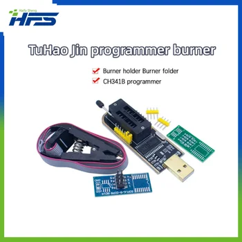USB Programcı Modülü, EEPROM için Test Klipsi, BIOS Flaşı, SOIC8, SOP8, 93CXX, 25CXX, 24CXX, CH341B, 24,25 Serisi