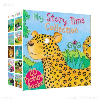 20 Kitap / Set çocuk İngilizce Hayvan Peri Masalları Benim Hikaye Zamanı Koleksiyonu İngilizce Hikaye Kitabı Erken Eğitim Öğrenme DİFUYA