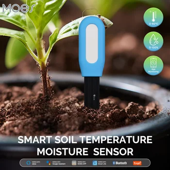 MOES Akıllı Bluetooth Toprak Test Cihazı Sıcaklık Ölçer Nem Nem Sensörü Bitki Monitör Dedektörü Bahçe Otomasyon Sulama