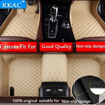 RKAC Özel fit araba paspaslar Audi TT için MK2 MK3 3D ağır deri y araba-styling kilim halı zemin gömlekleri LHD