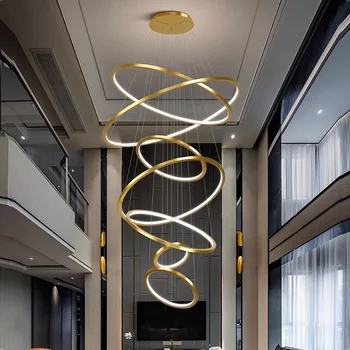 Modern ev dekor led ışıklı kolye ışık lambaları forstaircase Avizeler oturma odası asılı ışık iç mekan aydınlatması
