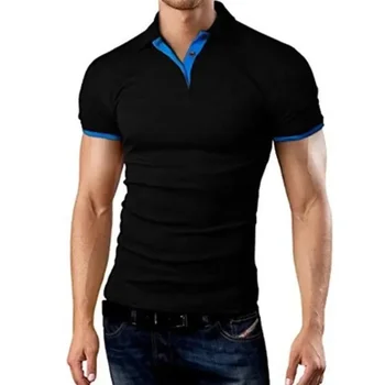A3062 MRMT 2022 Yepyeni erkek tişört Yaka Rahat Kısa kollu Dikiş Erkek tişört Erkek Düz Renk Kazak Üst Adam