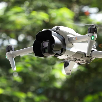 Lens Hood DJI HAVA 3 Drone Gimbal Kamera Güneş Gölge Lens Kapağı Kapağı Kalkanı Parlama Önleyici Yedek Aksesuarlar