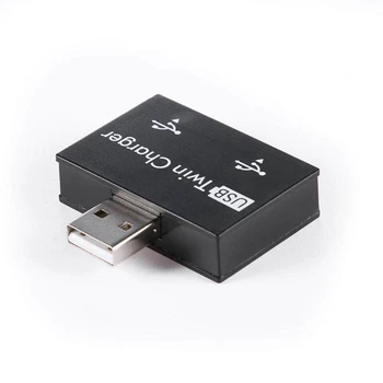 2X USB 2.0 Erkek e n e n e n e n e n e n e n e n e n e Dişi Şarj Cihazı Çift 2 Port USB Dc 5V Şarj Splitter Hub Adaptörü Dönüştürücü Konektörü