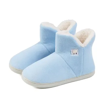 Pembe Kadın Botları Kaymaz Kadın Botları Kış Ayakkabı 2023 Yeni Kış Ev peluş ayakkabı Su Geçirmez Anti Kirli Sıcak kürk ayakkabı