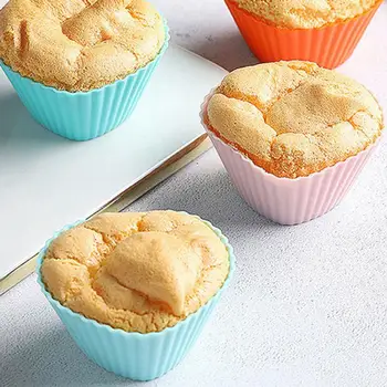 Kek kalıbı Silikon Dikdörtgen Yumuşak Muffin Cupcake Liner Fırında Fincan Kalıp şekerleme kalıbı Formu Bakeware pişirme kabı Ücretsiz Kargo