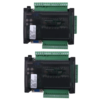 2X PLC Endüstriyel kontrol panosu FX3U-24MR Yüksek Hızlı Ev PLC Endüstriyel kontrol panosu PLC Denetleyici Programlanabilir