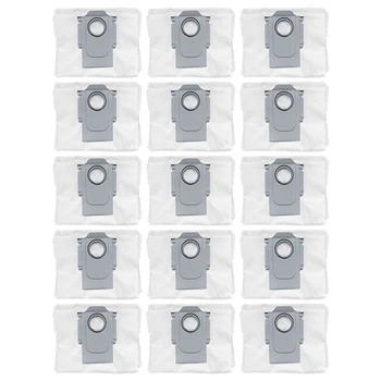 15 ADET Toz Torbası Aksesuarları Xiaomi Roborock Q7 Max / Q7 Max + / T8 G10 Robot Süpürge Toz Kutusu Yedek parça