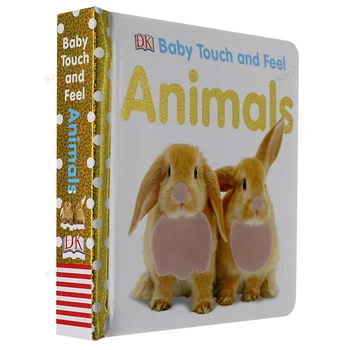 Bebek Dokunma ve hissetme hayvanlar Tahta kitap ingilizce resimli hikaye kitapları çocuğunuzun okuyucu olarak büyümesine yardımcı olmak için