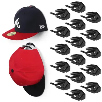 5/8 adet Yapışkanlı Şapka Rafları Duvar Minimalist Beyzbol Kapaklar Kanca Organizatör Tasarım Kap Kapari Tutucu Duvar Montaj Dolap / Kapı
