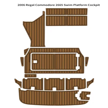 Kalite 2006 Re-gal Commodore 2665 Yüzme Platformu Kokpit Pedi Tekne EVA Köpük Tik Zemin