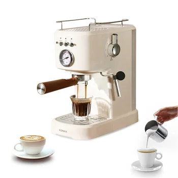20 Bar espresso makinesi İtalyan Yarı Otomatik Kahve Makinesi Süt Köpüğü Fonksiyonu ile ev için