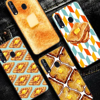 Kore Labe tost Ekmeği Waffle Telefon Kılıfı İçin Samsung A 10 11 12 13 20 21 22 30 31 32 40 51 52 53 70 71 72 73 91 13 kabuk